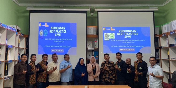 KUNJUNGAN BEST PRACTICE SPMI SEKOLAH TINGGI OLAHRAGA DAN KESEHATAN (STOK BINA GUNA) DI BADAN PENJAMINAN MUTU UNIVERSITAS MUHAMMADIYAH SUMATERA UTARA